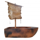 Großes Segelschiff - reine Handarbeit